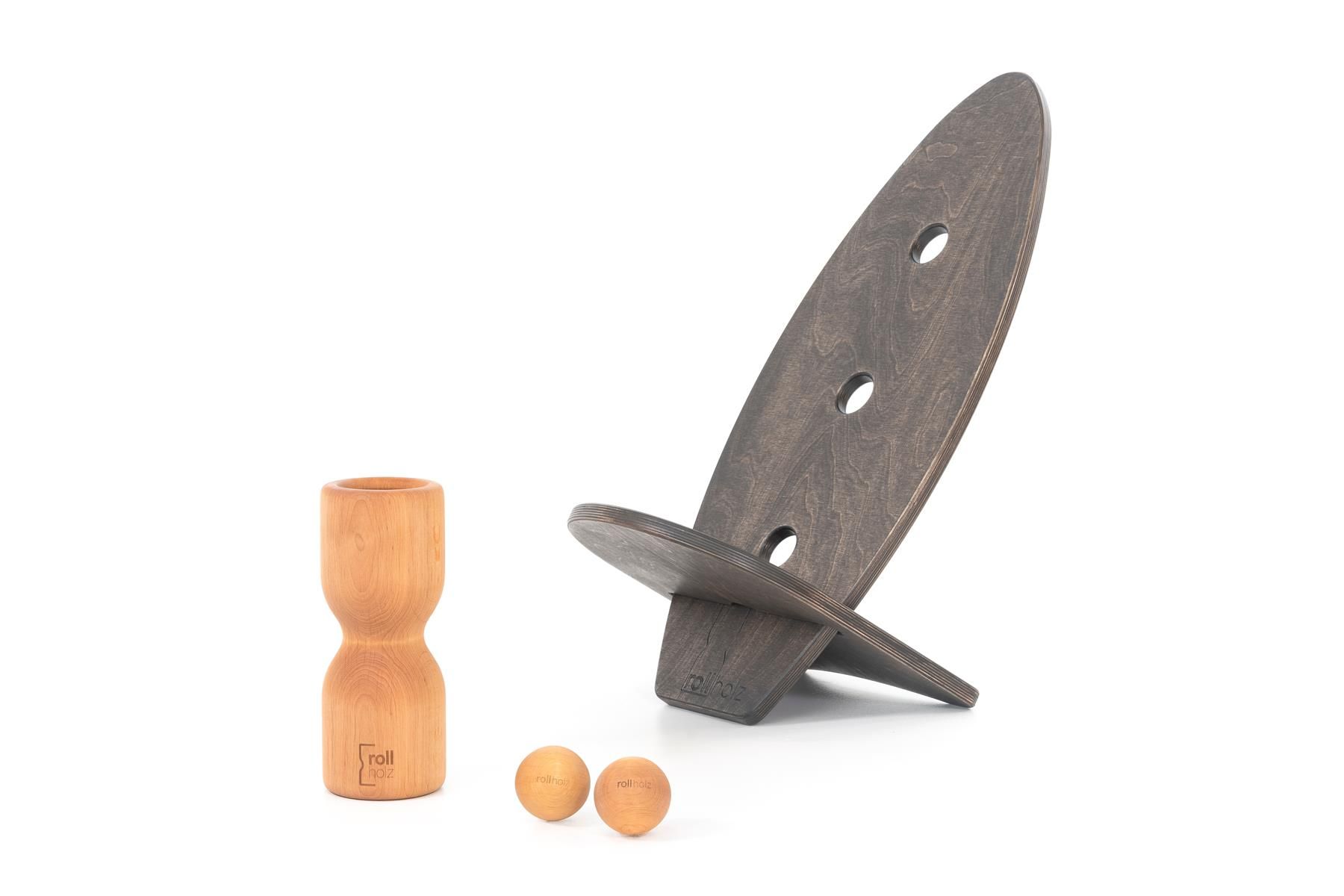rollholz Balance Board Set klein Erle das Balance Board