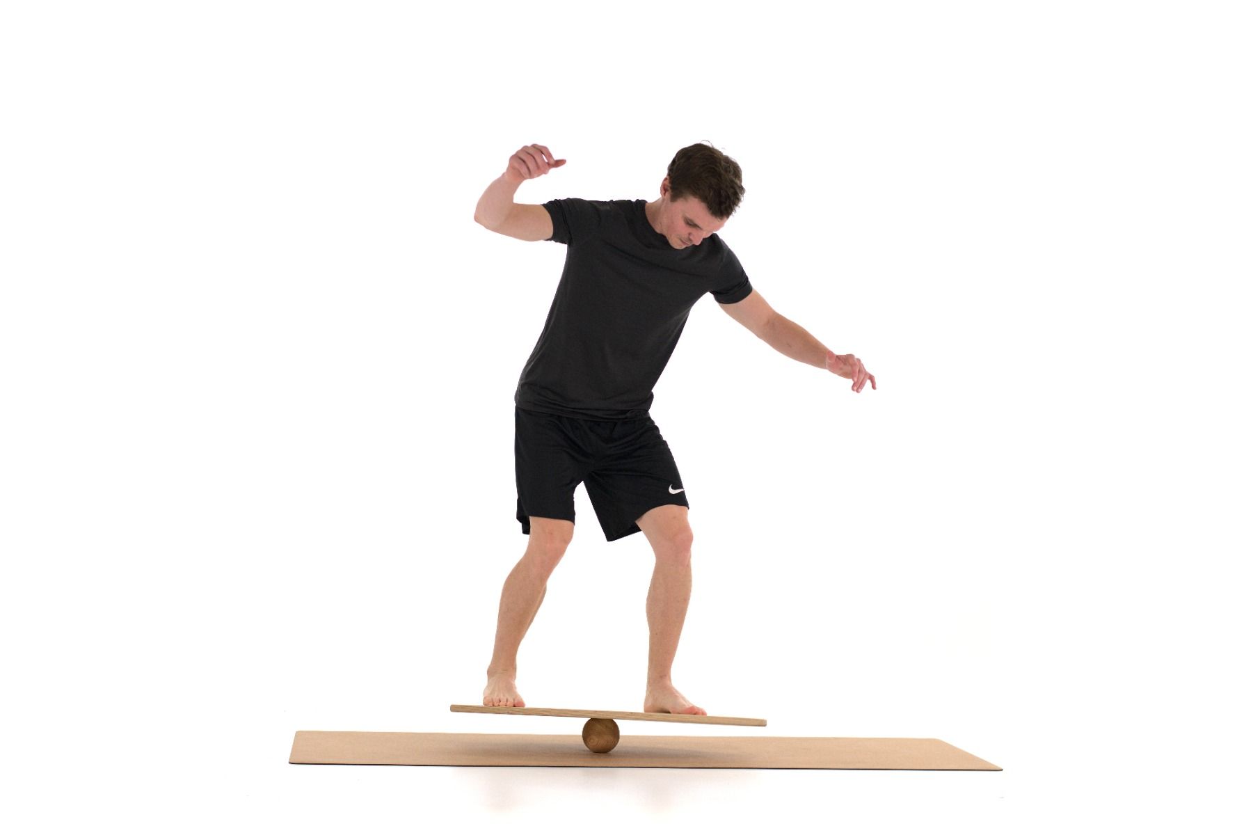 rollholz Balance Board Set groB Buche das Balance Board