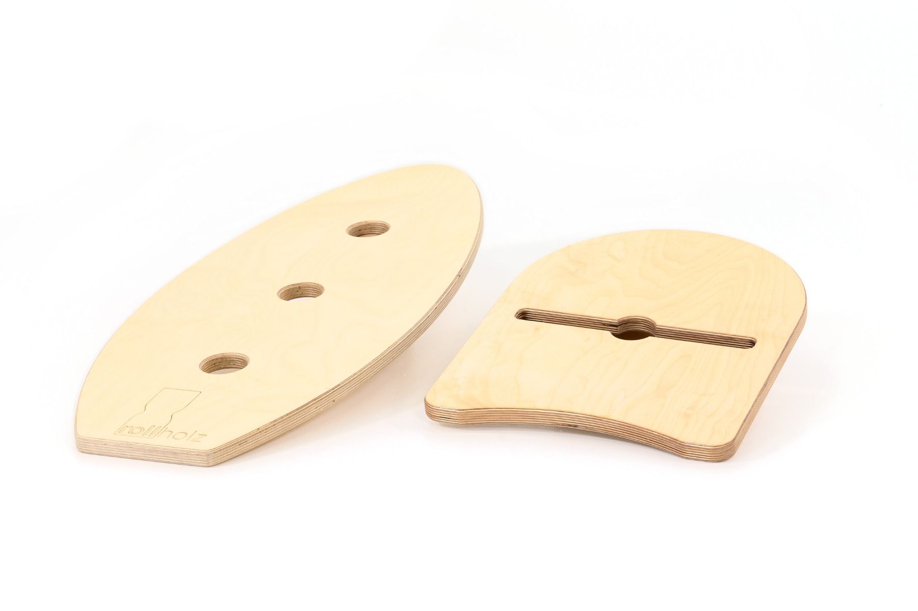 zwei Balance Boards die zusammengesteckt einen 