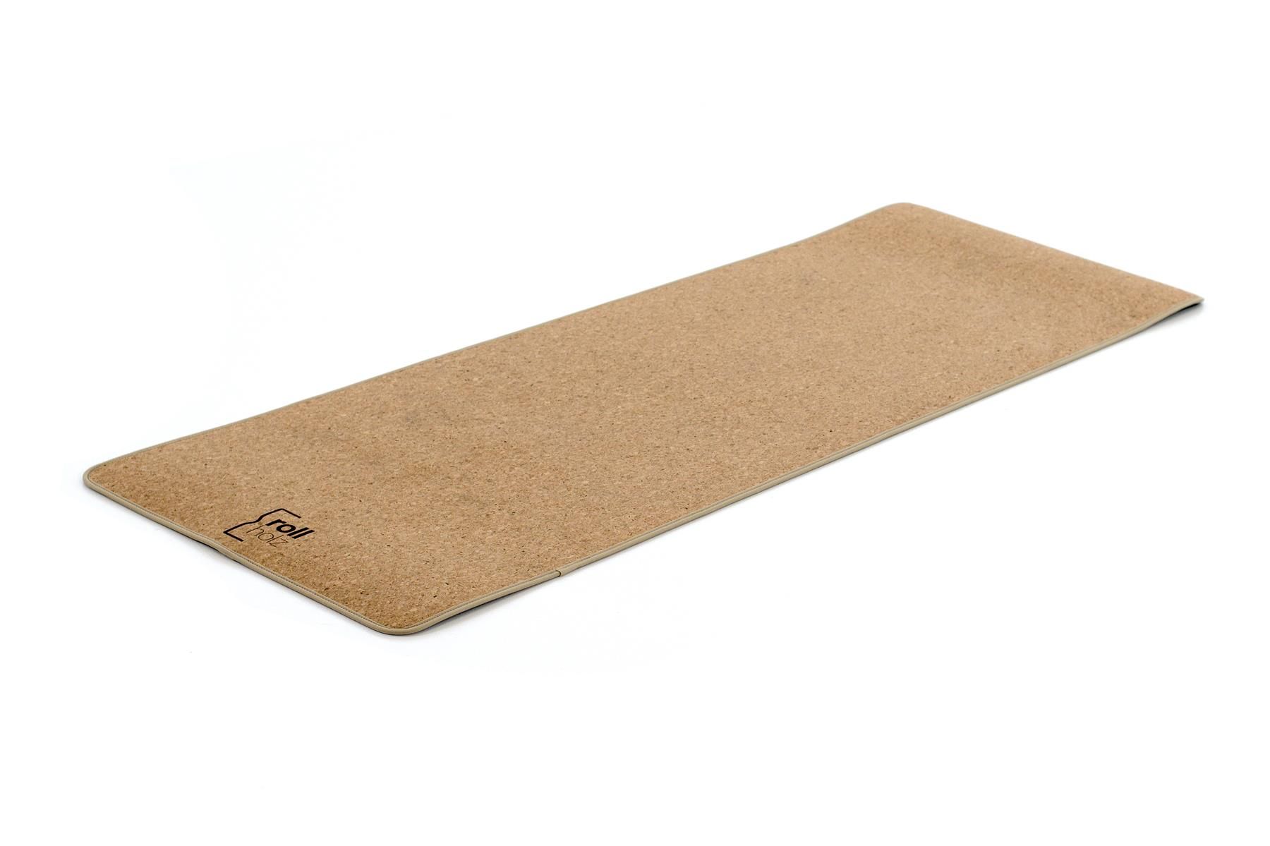 rollholz Korkmatte mit Tragetasche