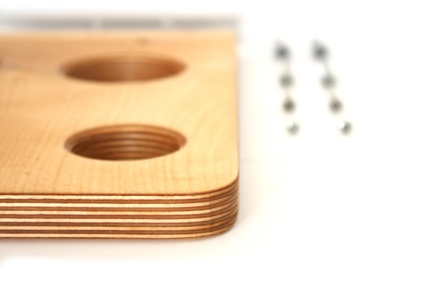 rollholz Wandhalterung