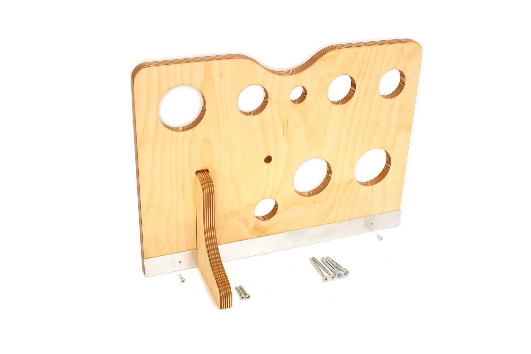 rollholz Wandhalterung