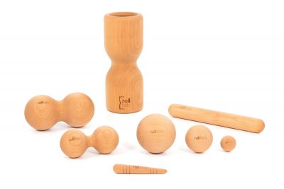 rollholz Set large Beech
