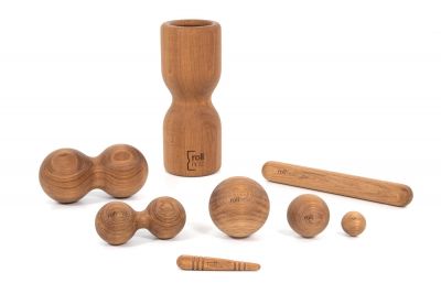 rollholz Set Eiche, groß
