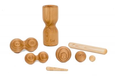 rollholz Set Esche, groß